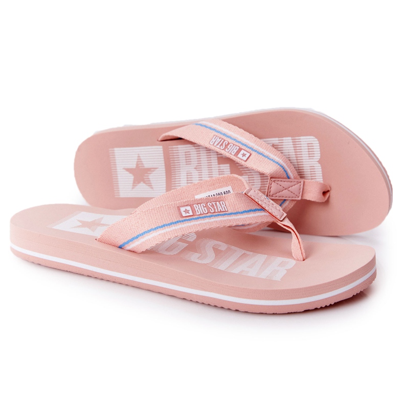 Chanclas de mujer Big Star HH274A060 Pink rosado