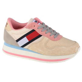Zapatos Tommy Hilfiger Jeans Flatform Runner W EN0EN01357-AA8 beige rosado