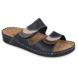 Inblu slippers zapatos de mujer 158D173 azul marino