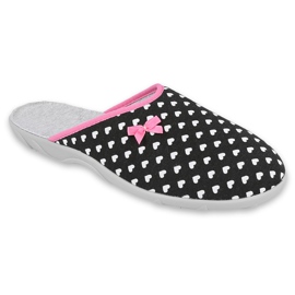 Zapatos de mujer befado pu 235D172 blanco negro rosado