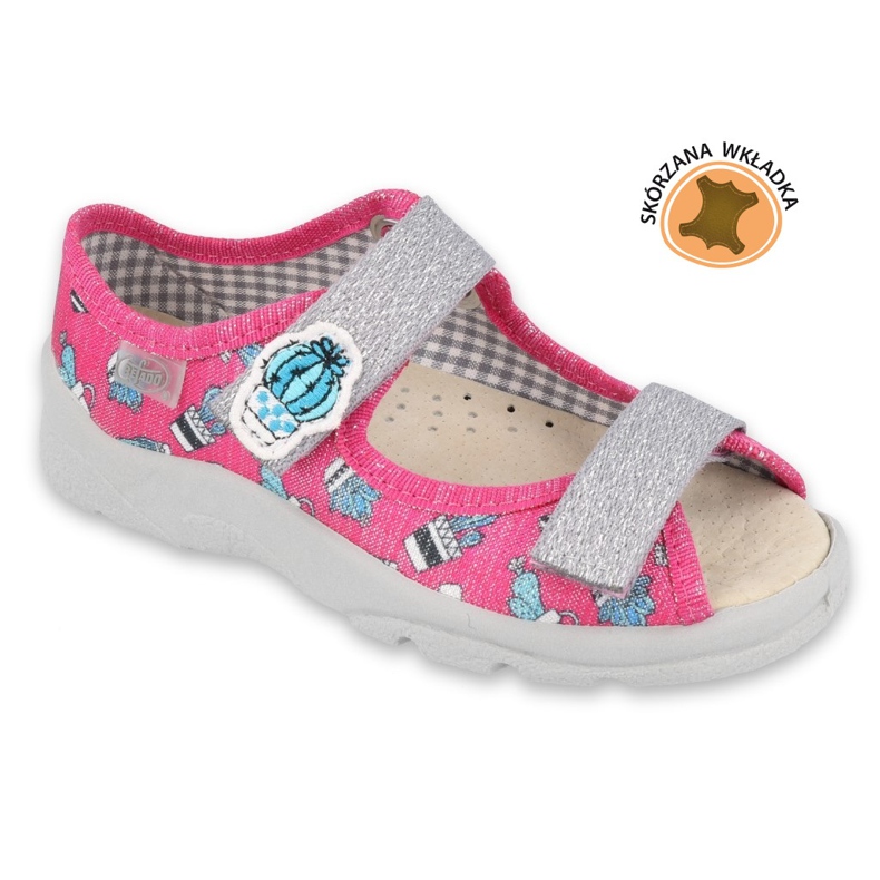 Calzado infantil befado 869Y152 rosado gris
