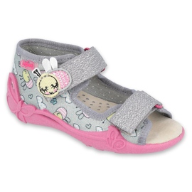 Calzado infantil befado amarillo 342P027 rosa gris