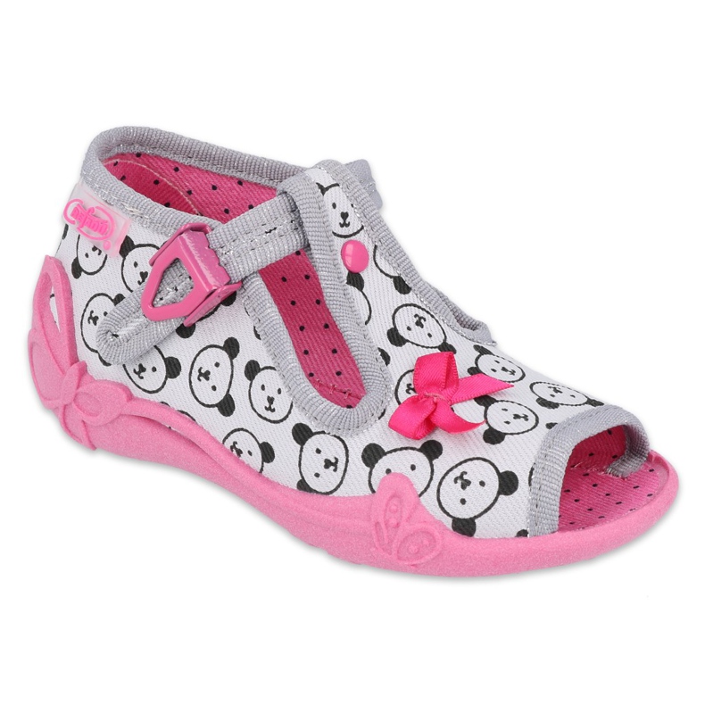 Calzado infantil befado 213P129 rosado gris