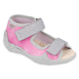 Calzado infantil befado 342P034 rosa gris