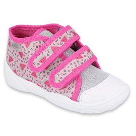 Calzado infantil befado 212P072 rosa gris