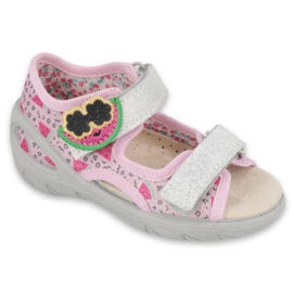 Calzado infantil befado pu 065P152 rosa gris