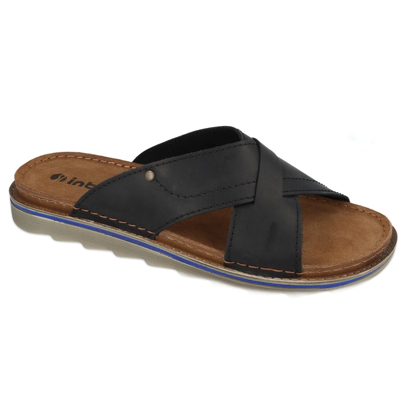 Inblu zapatillas de hombre zapatos 158M006 negro