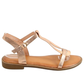 Sandalias de mujer Champagne C35-CH Champagne rosa dorado
