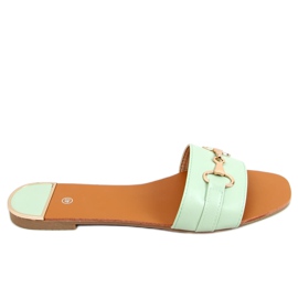 Pantuflas mujer menta N-109 Verde