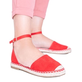 Sandalias de alpargatas rojas Chloe Star rojo