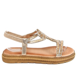 Sandalias de mujer dorado JN11-34 Gold
