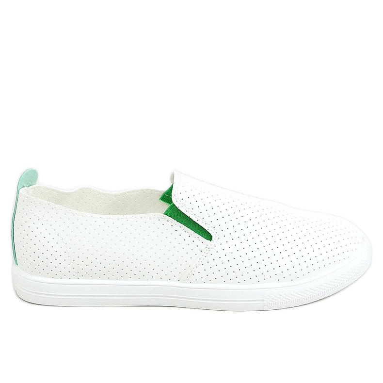 Zapatillas slip-on blanco LA45 Verde Zapatillas slip-on blanco LA45 Verde