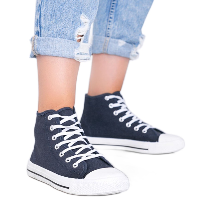 Zapatillas de mujer Gampa azul marino
