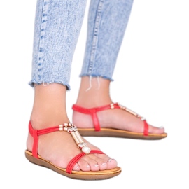 Sandalias de mujer rojas Liva rojo