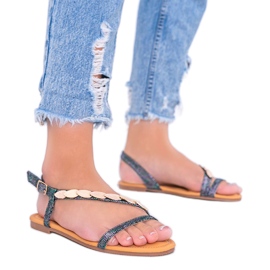 Sandalias holográficas de mujer Black Moon negro