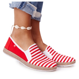 Alpargatas Mujer Big Star HH276003 Rojo-Blanco