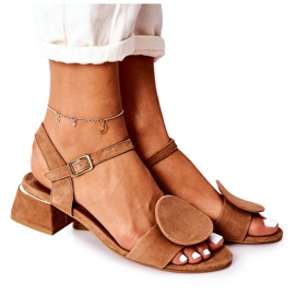 Sandalias Ante Tacón Alto Maciejka 5198A-29 Rojo marrón
