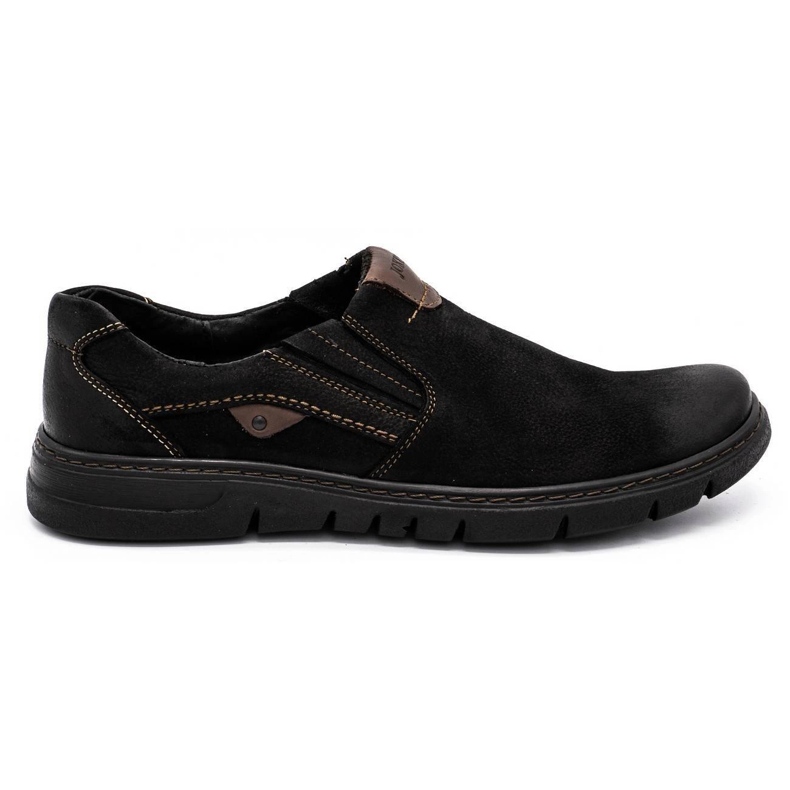 Joker Zapato sin cordones hombre piel 507J negro nubuck