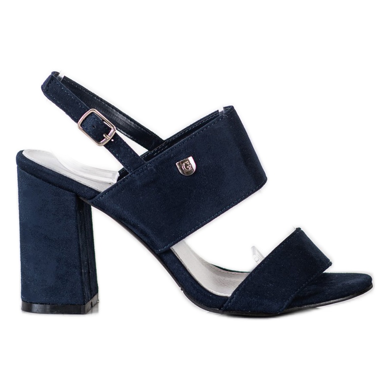 Goodin Sandalias en una barra ancha azul Goodin Sandalias en una barra ancha azul