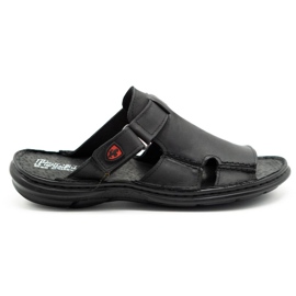 Polbut Zapatilla piel hombre 356 negro