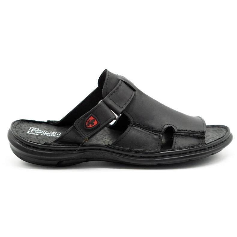 Polbut Zapatilla piel hombre 356 negro