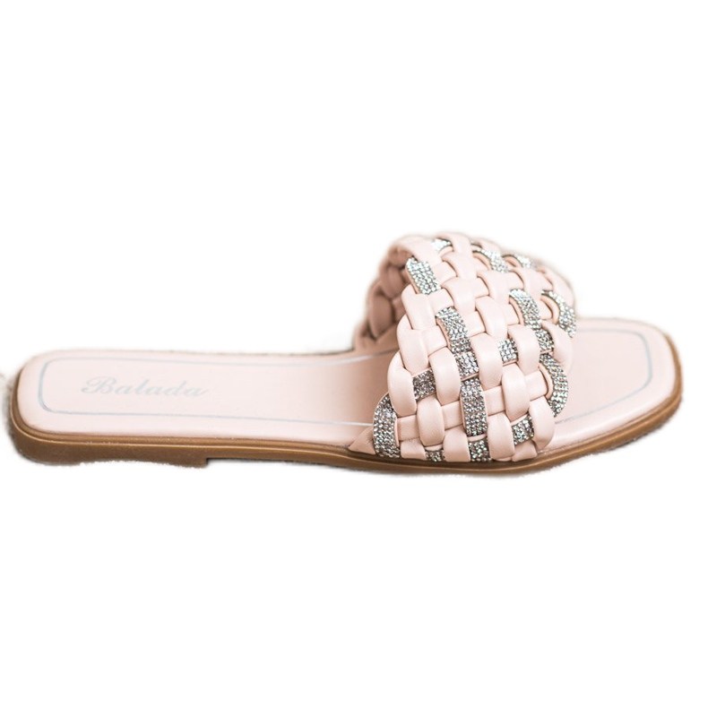 Balada Pantuflas Con Circonita Cúbica beige