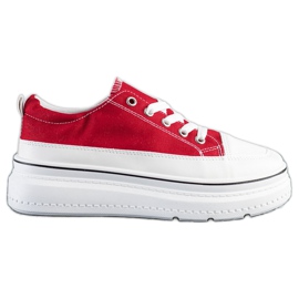 Seastar Zapatillas de moda en la plataforma rojo