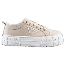 Goodin Zapatos de moda en beige Zapatillas deportivas marrón
