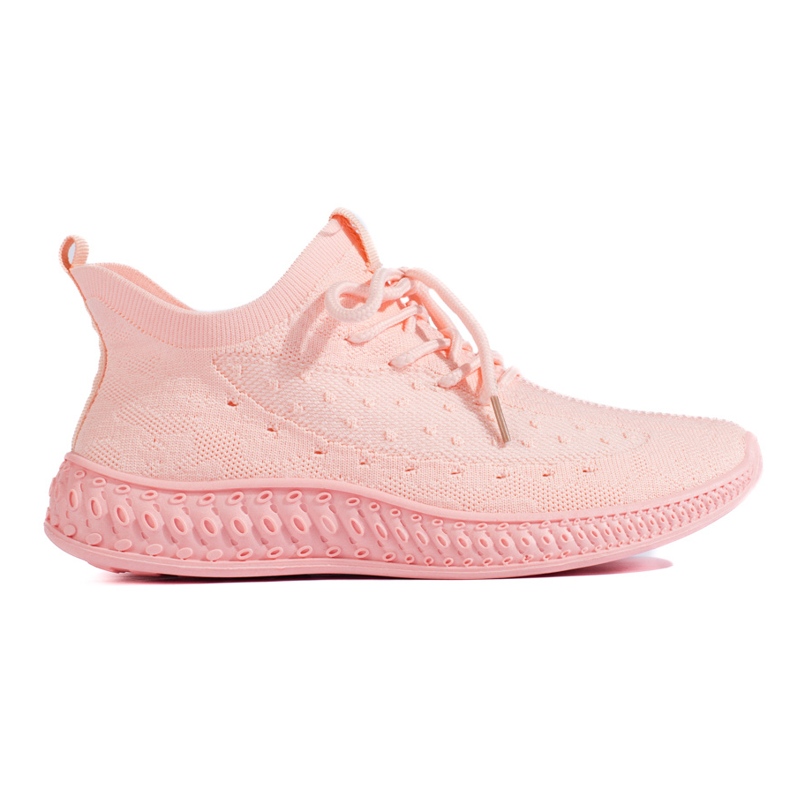 SHELOVET Zapatillas rosadas de textil rosado