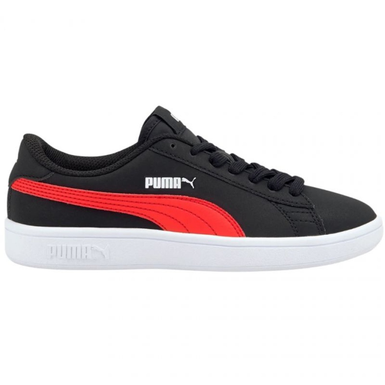 Zapatillas Puma Smash v2 Buck Jr 365182 26 negro
