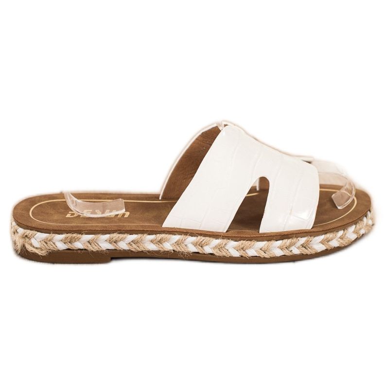 SHELOVET Pantuflas Blancas Casuales blanco