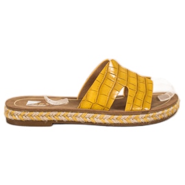 SHELOVET Pantuflas Amarillas Casuales amarillo