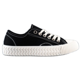 SHELOVET Zapatillas en la plataforma negro