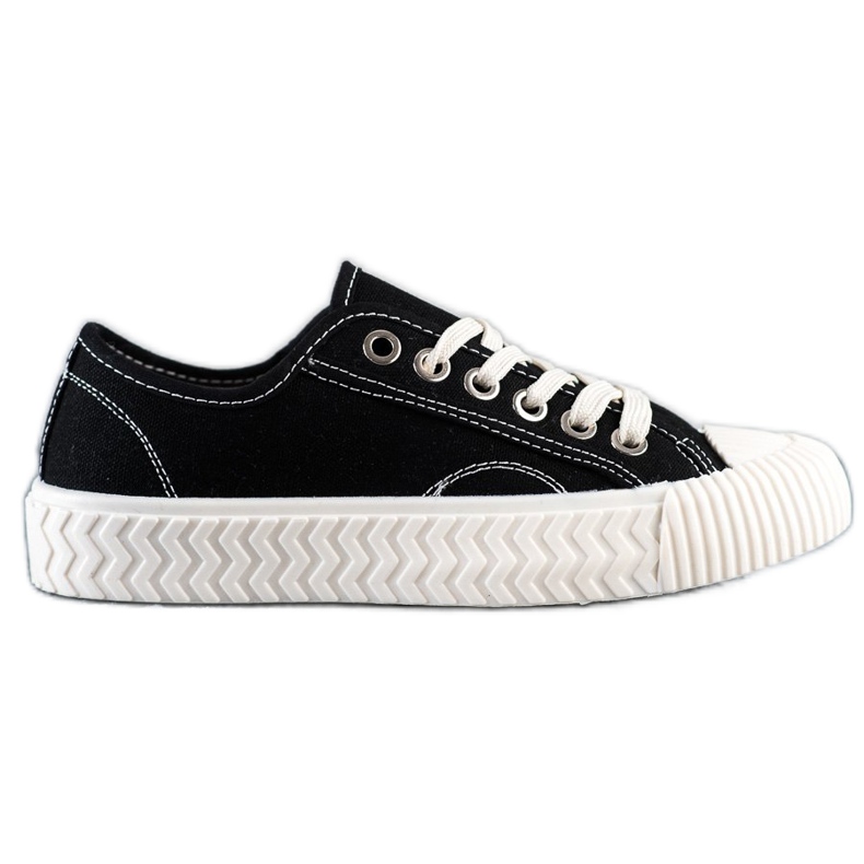 SHELOVET Zapatillas en la plataforma negro