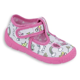 Calzado infantil befado 533P001 rosado gris