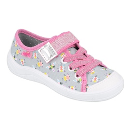 Calzado infantil befado 251X172 rosado gris