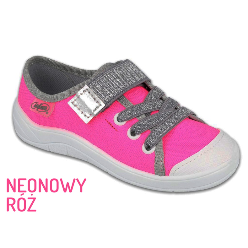 Calzado infantil befado 251X171 rosado gris