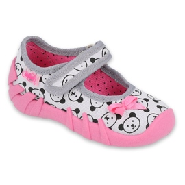 Calzado infantil befado 109P220 rosa gris
