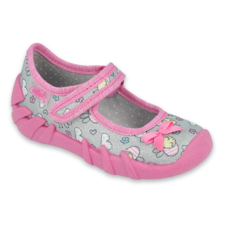 Calzado infantil befado 109P218 rosado gris