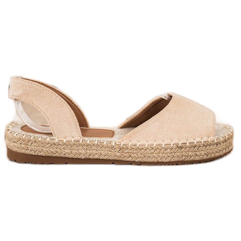 Ideal Shoes Alpargatas sin cordones beige Ideal Shoes Alpargatas sin cordones beige