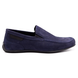 Polbut Mocasines hombre piel 2105 azul marino