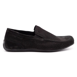Polbut Mocasines de piel para hombre 2105P negro