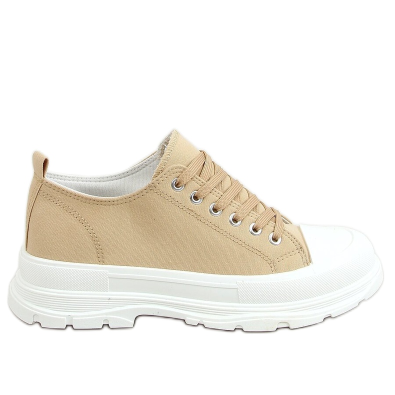 Zapatillas de mujer beige LA122 Khaki caqui