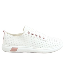 Zapatillas de mujer blancas y rosas LA42 Pink blanco