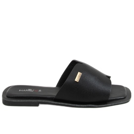Pantuflas negras de mujer negras 3526 Negro