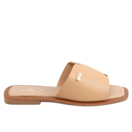 Zapatilla beige de mujer 3526 Camel