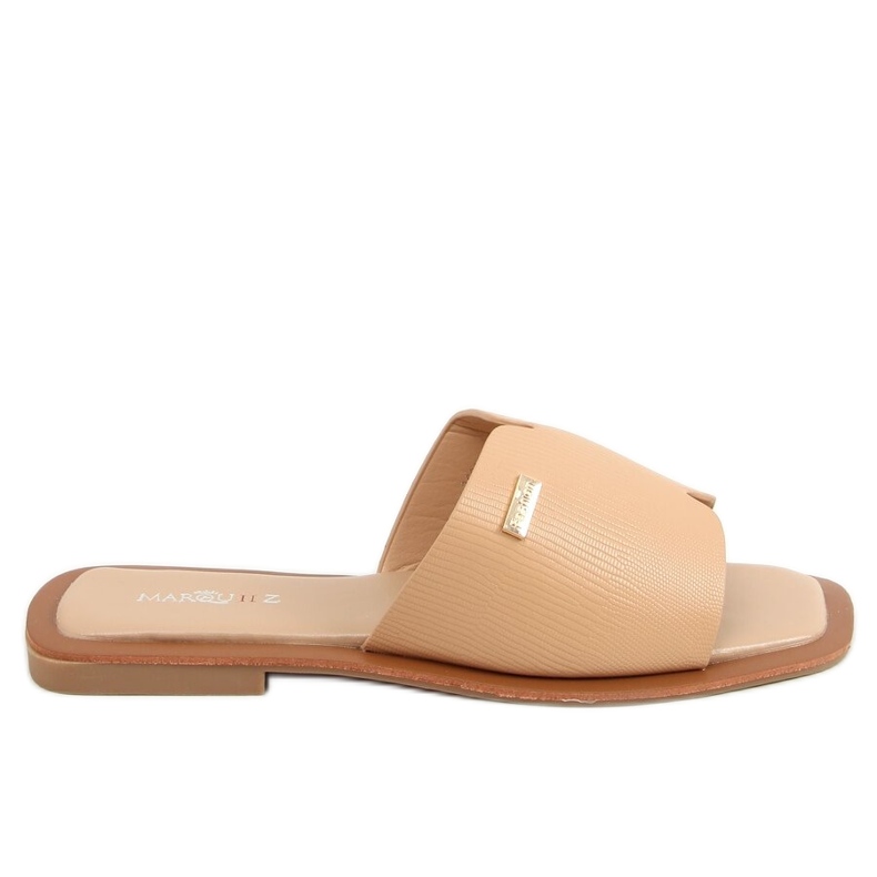 Zapatilla beige de mujer 3526 Camel