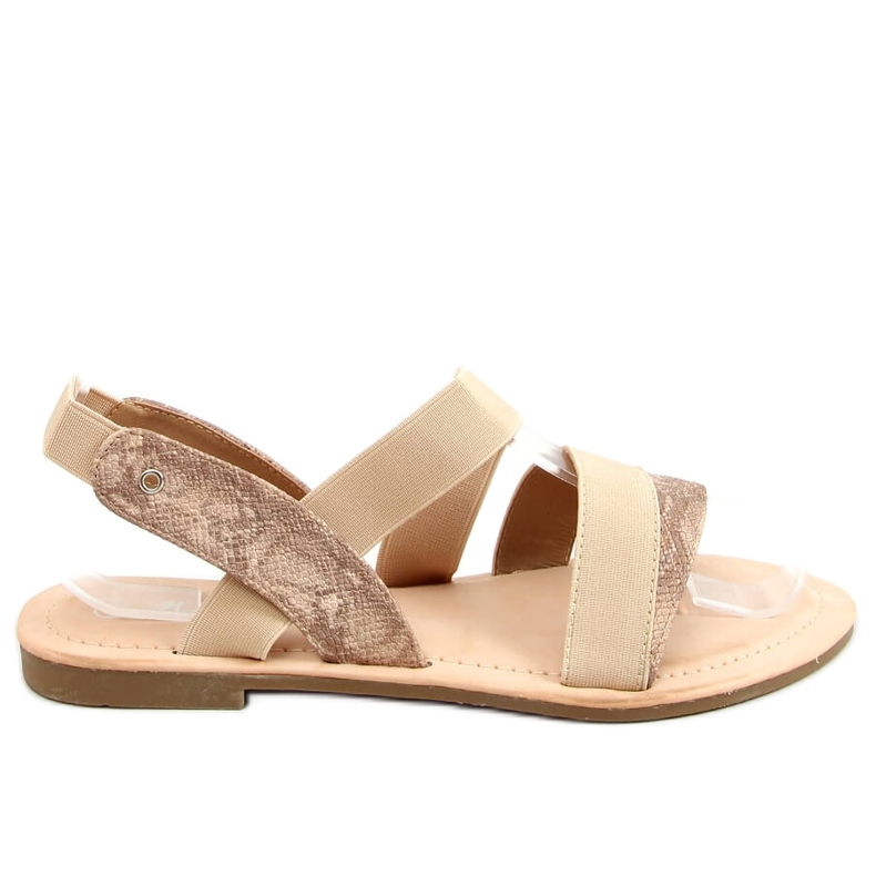 Sandalias beige de mujer S060115 Caqui