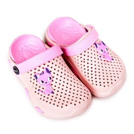 Pantuflas Infantiles Rosa Crocs Rosa Olivia