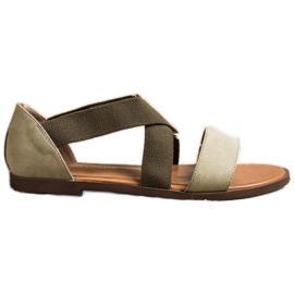 Sandalias cómodas sin cordones de Sergio Leone verde